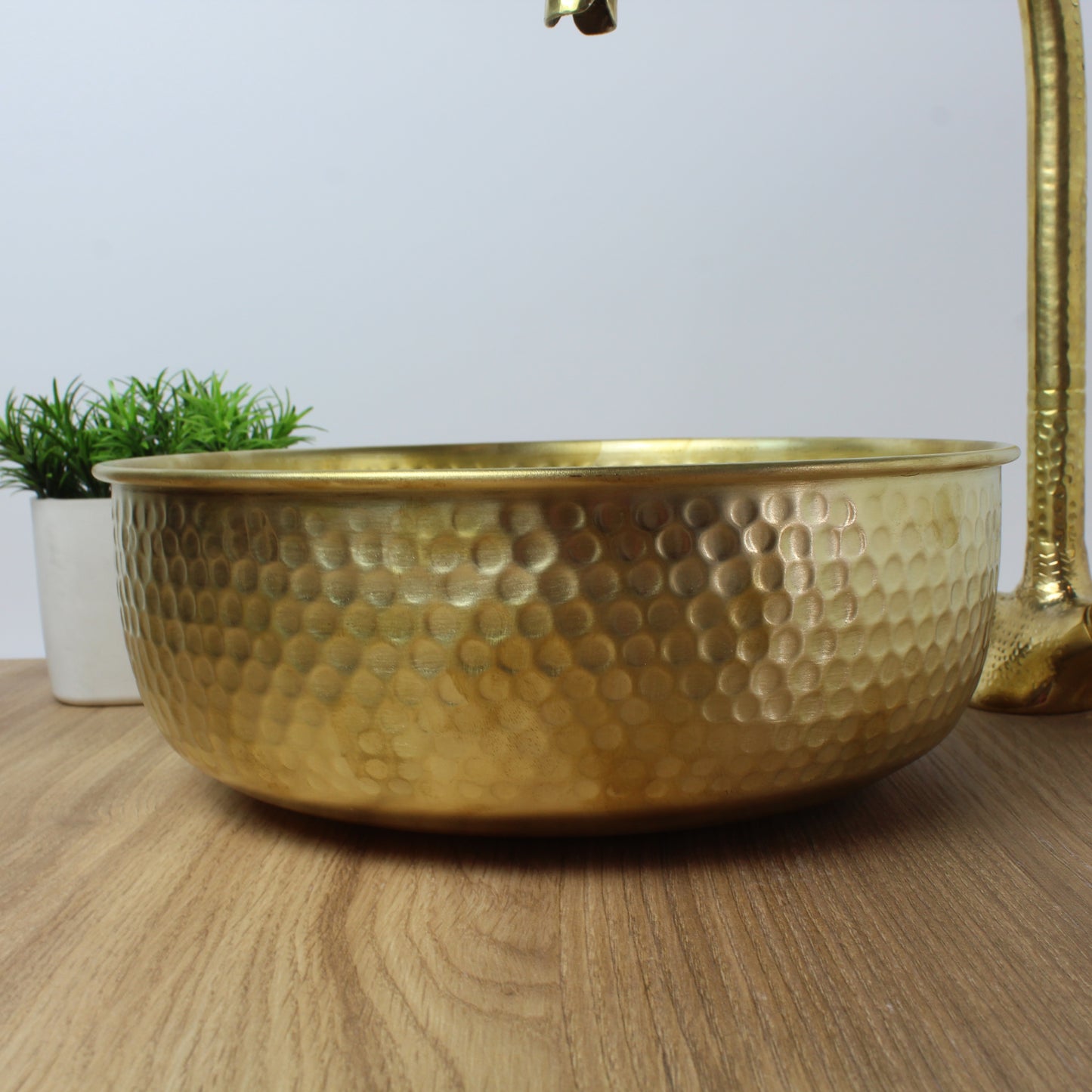 Round Brass Vessel Sink
