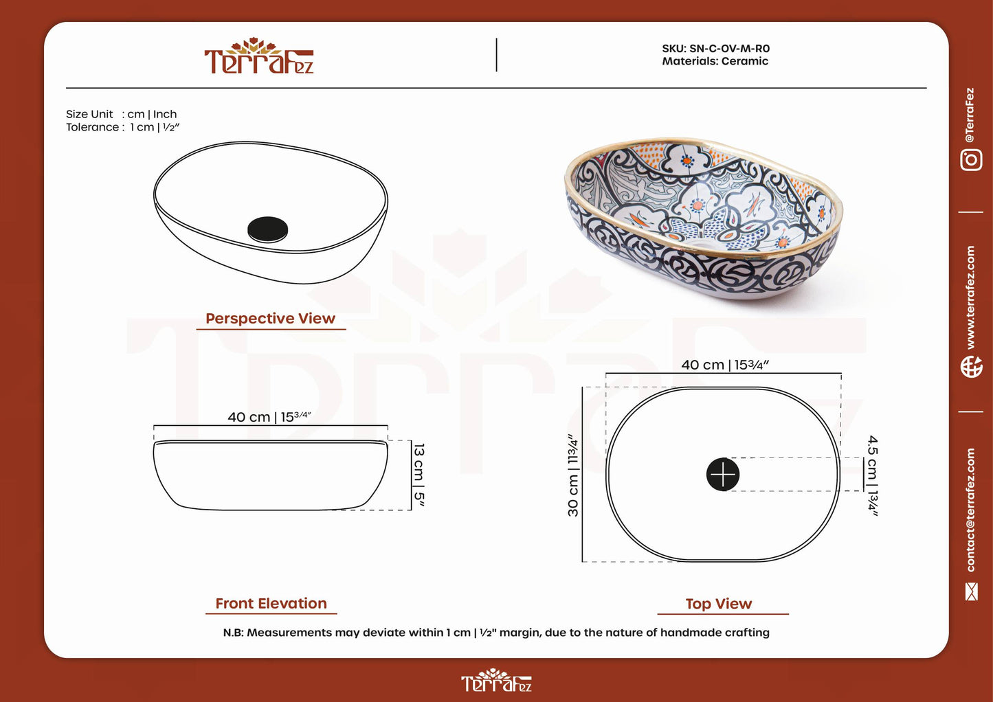 Oval Fes Codex - Charcoal