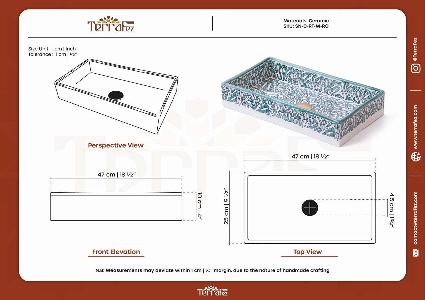 Rectangular Arabeska - Green