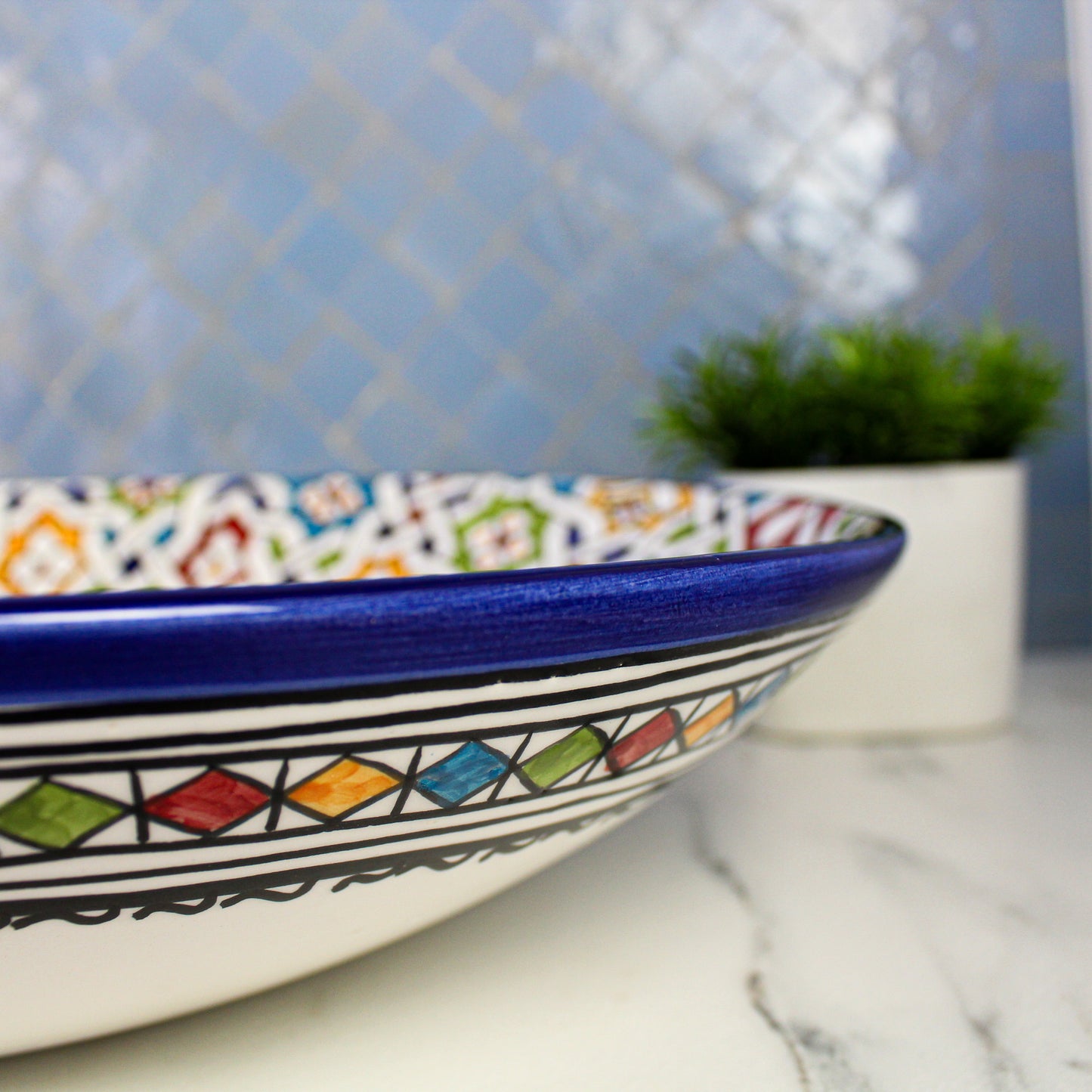 Oval Ceramic Bathroom sink - Turtle Style shape