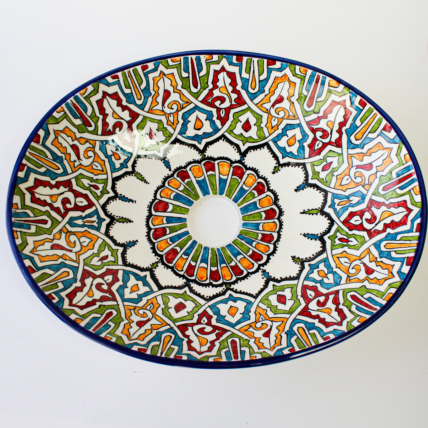 Oval Ceramic Vessel Sink - Turtle Style shape