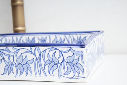 Rectangular Yasmine Blue