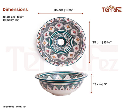 Asfi Weave - Teal Diamond