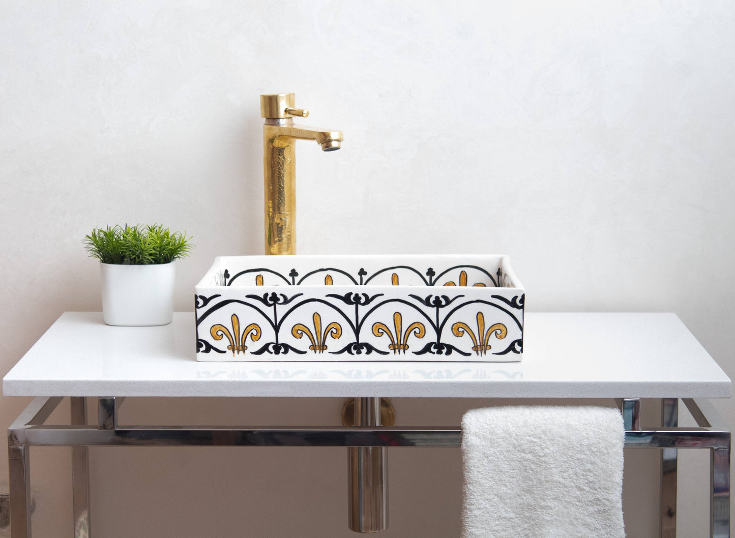 Mini Rectangular - Bronze Scallop