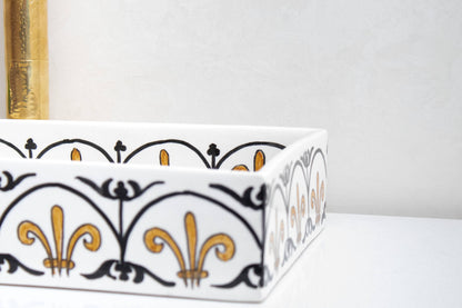 Mini Rectangular - Bronze Scallop