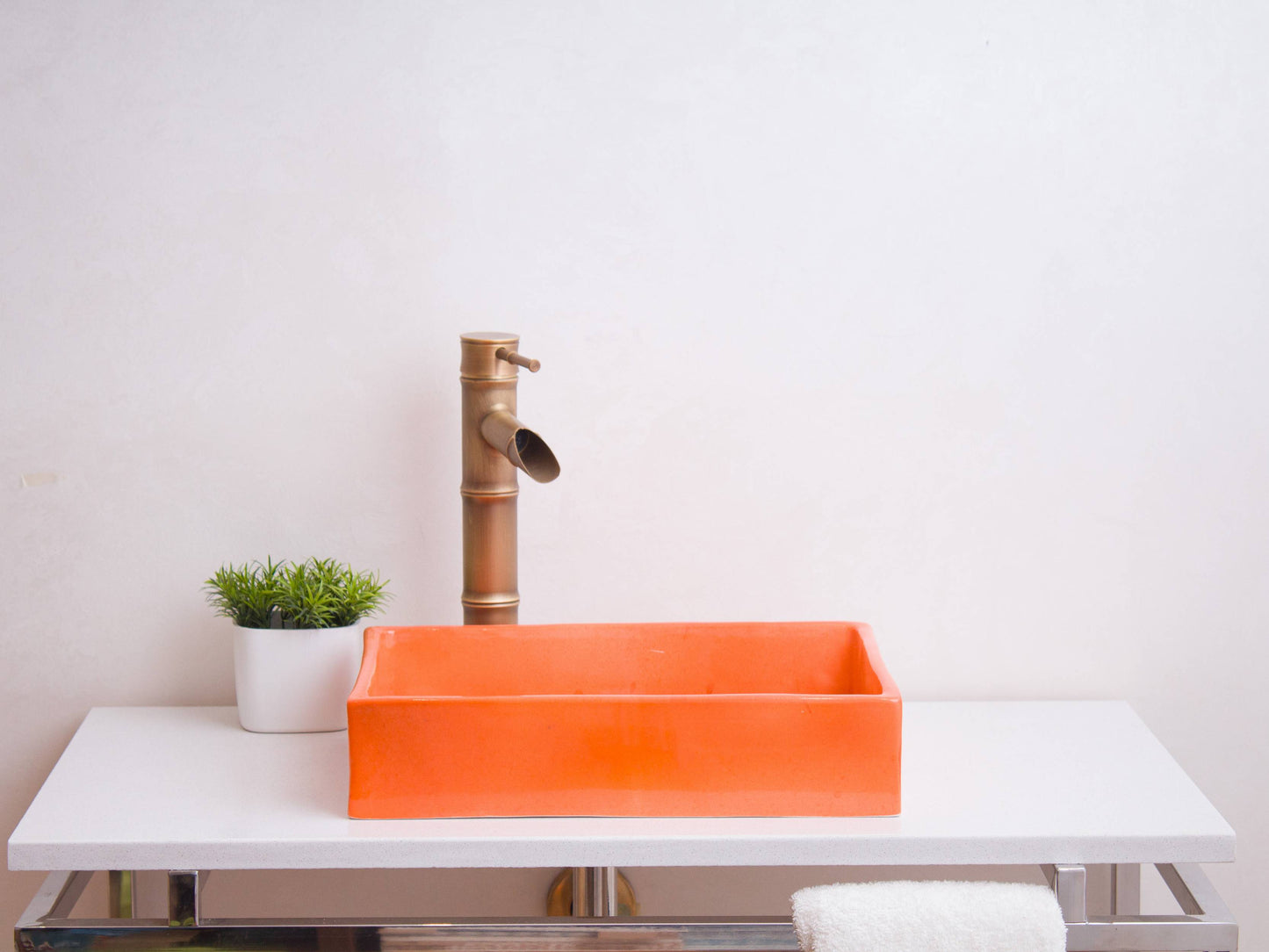 Mini Rectangular - Coral Glaze