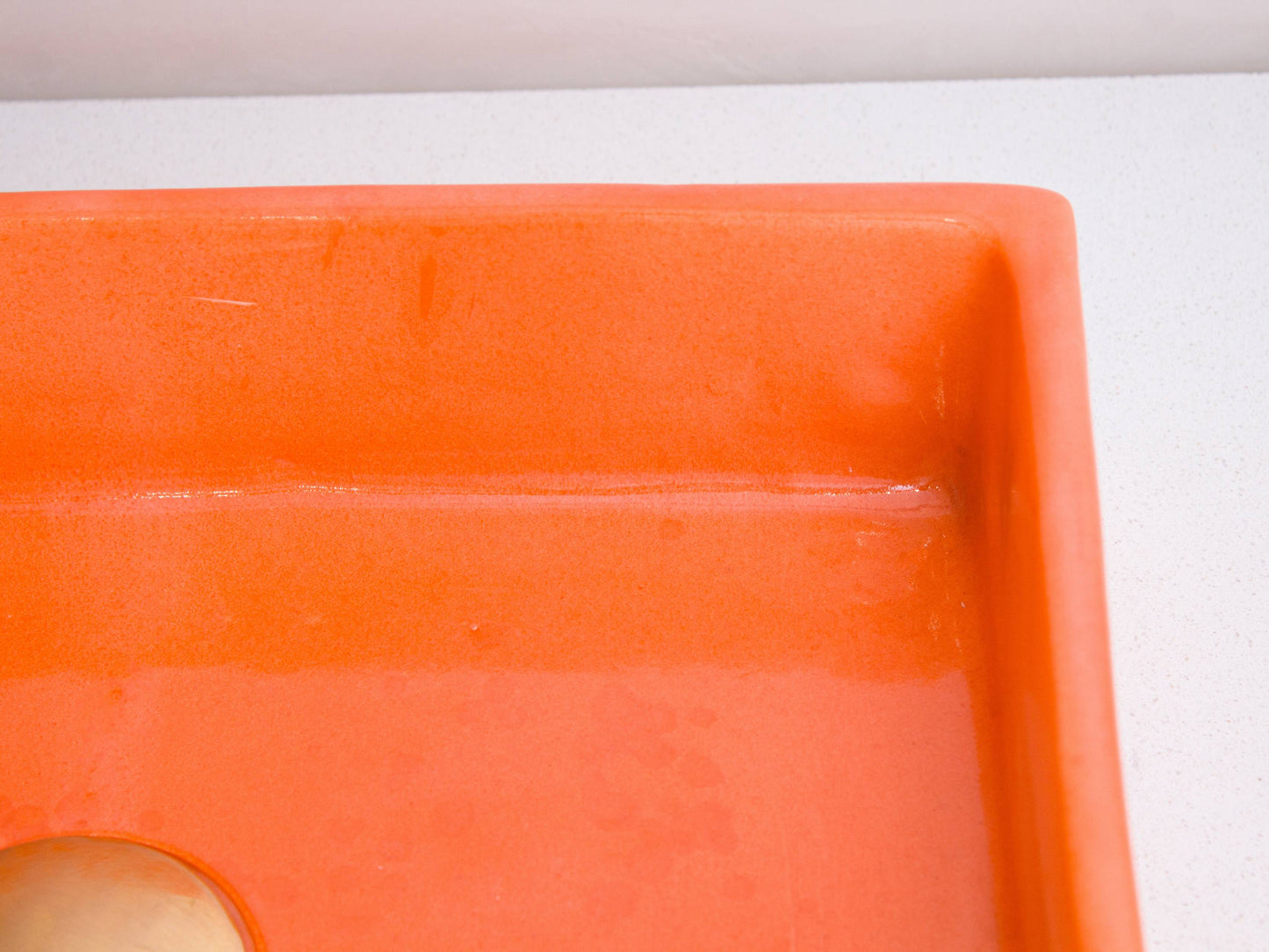 Mini Rectangular - Coral Glaze