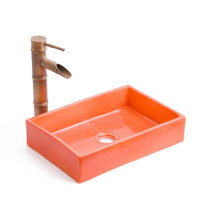Mini Rectangular - Coral Glaze