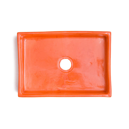 Mini Rectangular - Coral Glaze