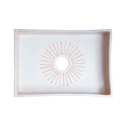 Mini Rectangular - Coral Stripes