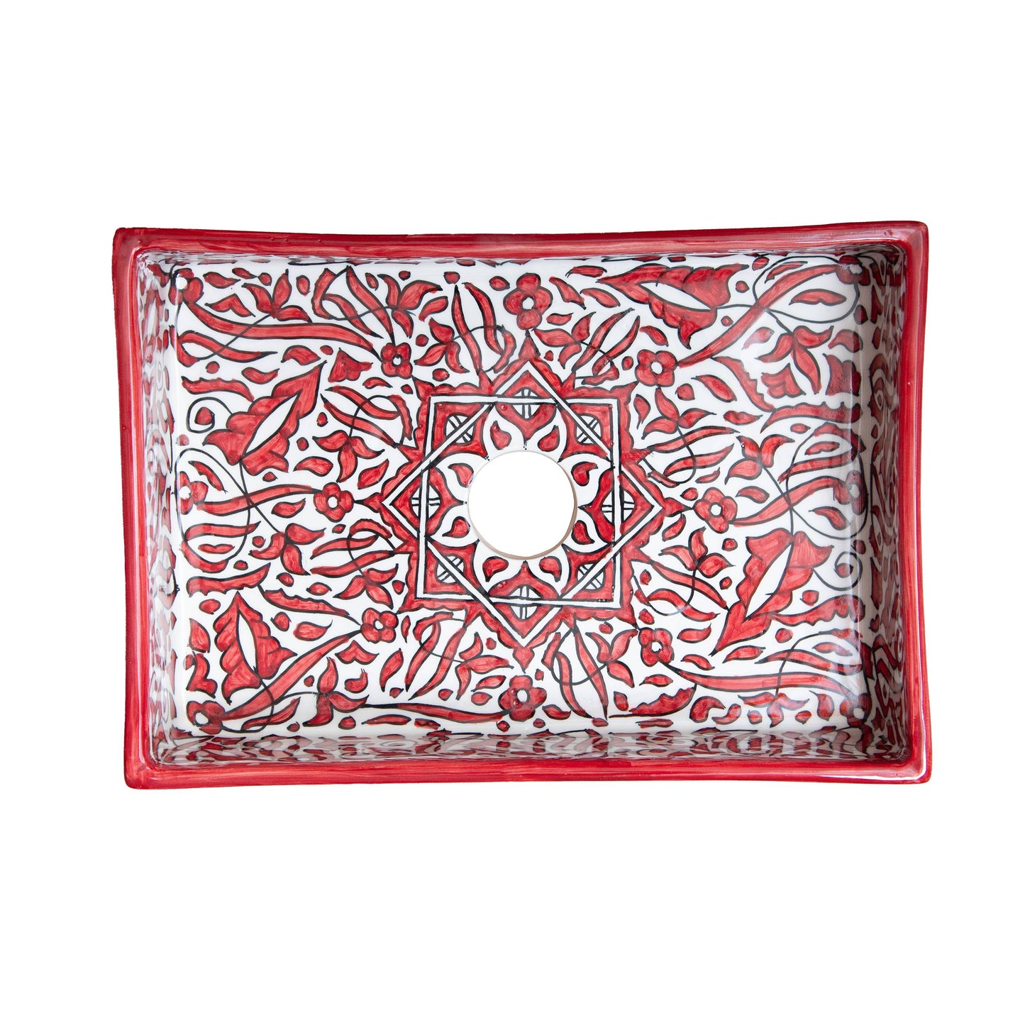 Mini Rectangular Arabeska - Crimson
