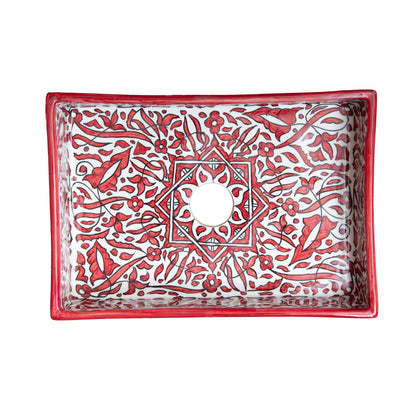 Mini Rectangular Arabeska - Crimson
