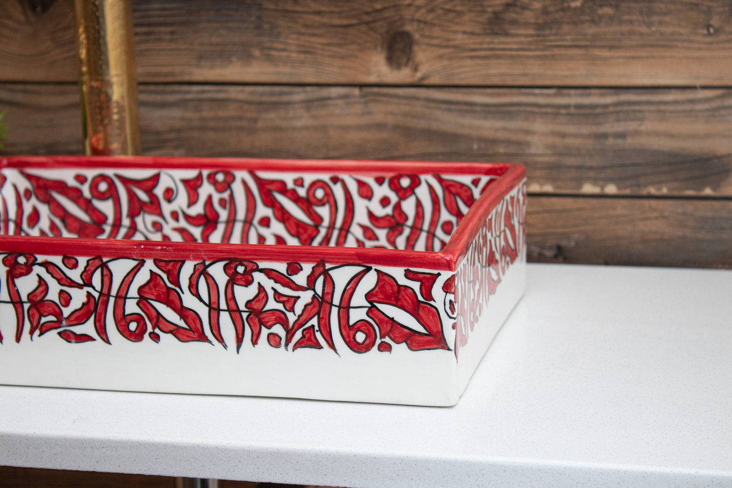 Mini Rectangular Arabeska - Crimson