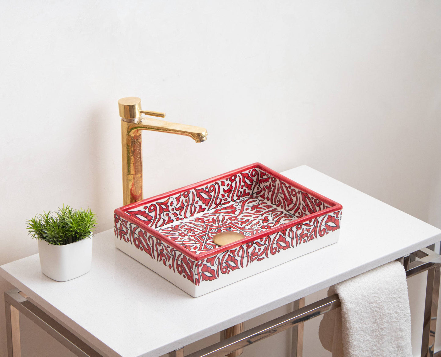 Mini Rectangular Arabeska - Crimson