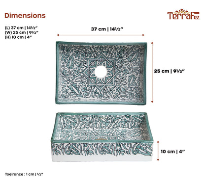 Mini Rectangular Arabeska - Green