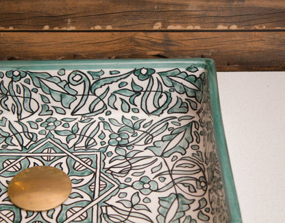 Mini Rectangular Arabeska - Green