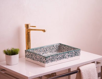 Mini Rectangular Arabeska - Green