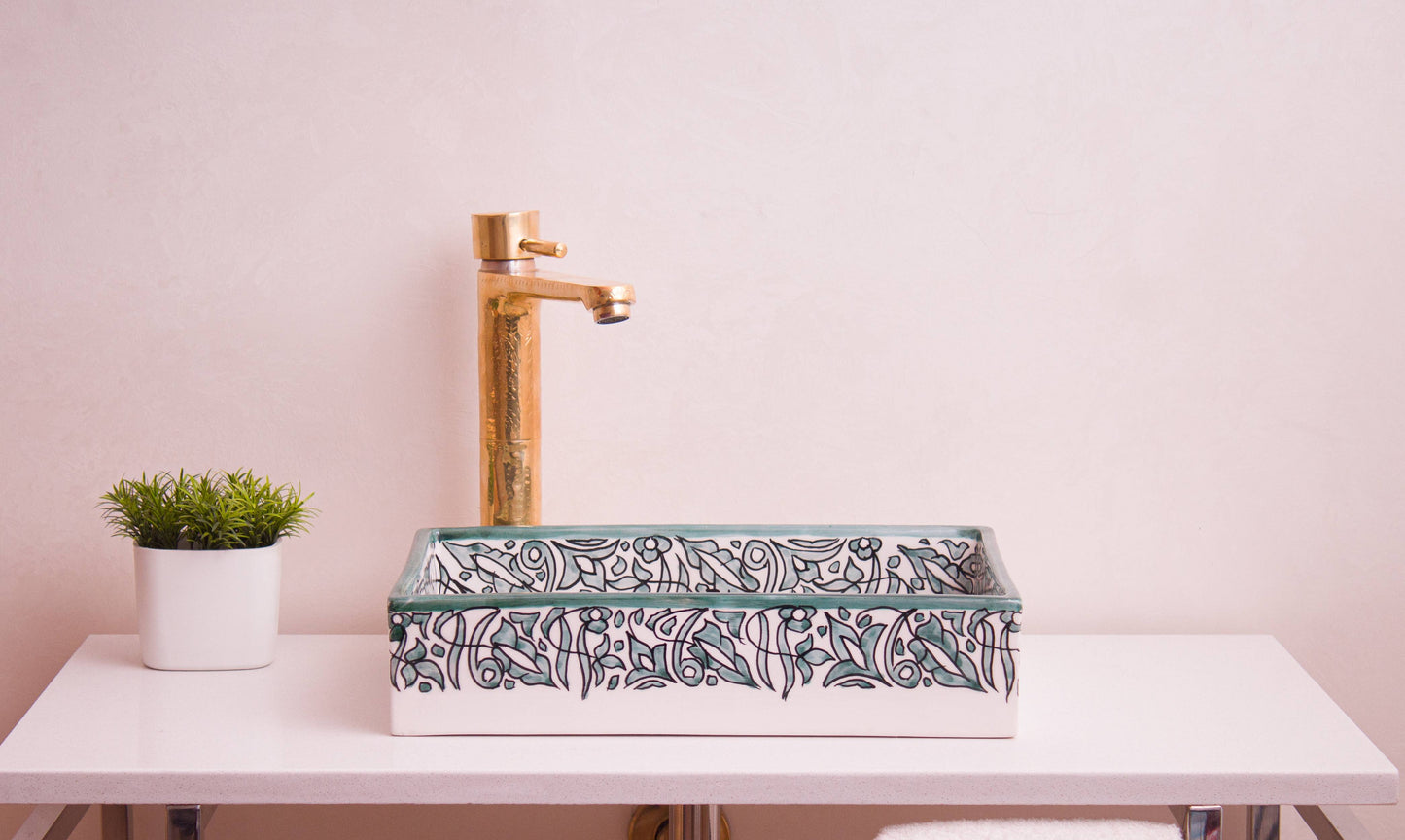 Mini Rectangular Arabeska - Green