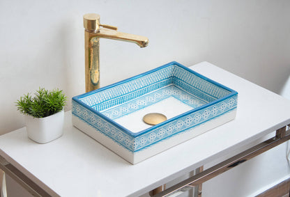 Mini Rectangular Heritage - Azure