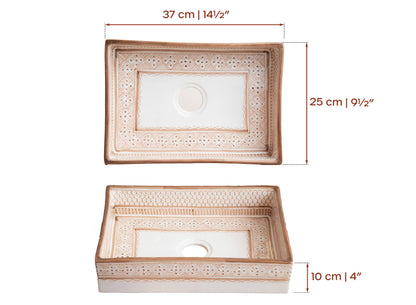 Mini Rectangular Heritage - Blush