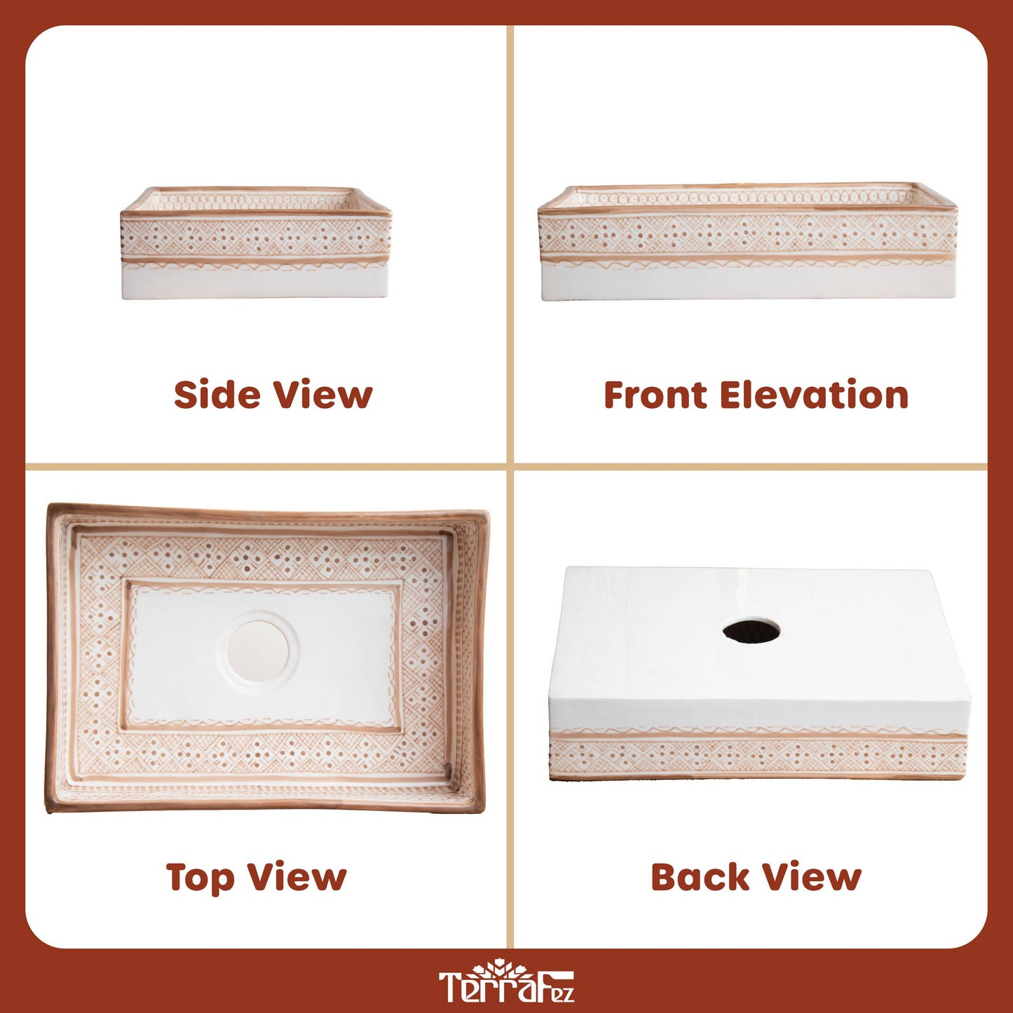 Mini Rectangular Heritage - Blush