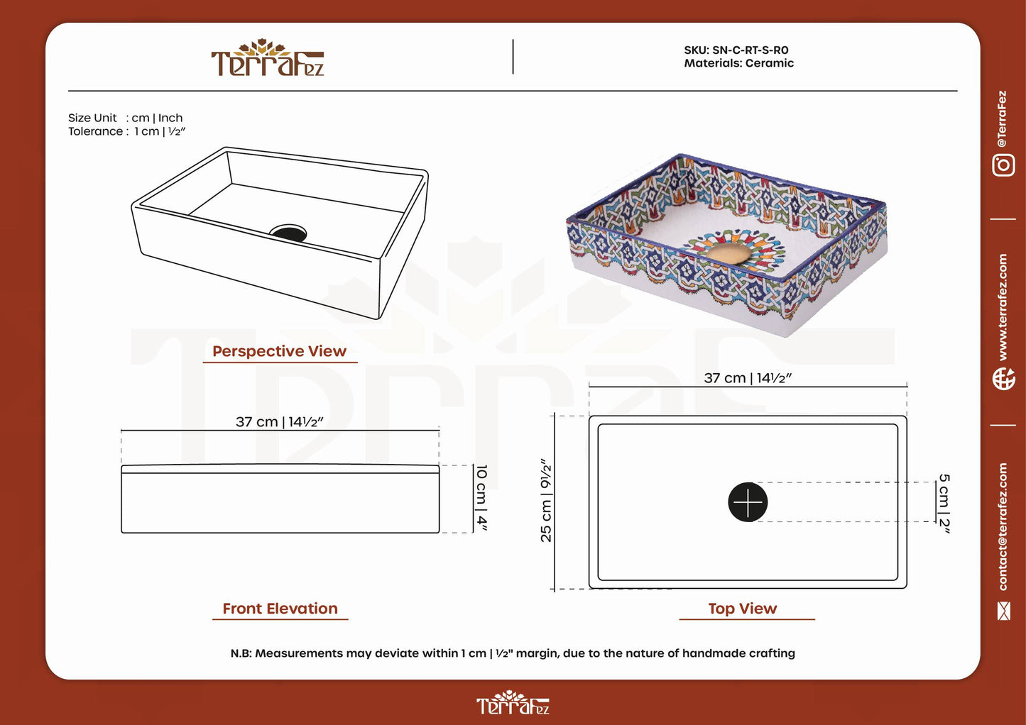 Mini Rectangular - Moroccan Festival