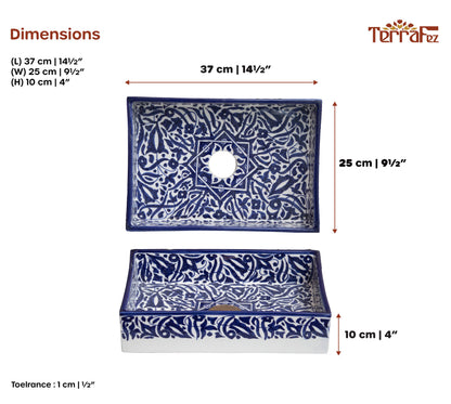 Mini Rectangular Arabeska - Navy