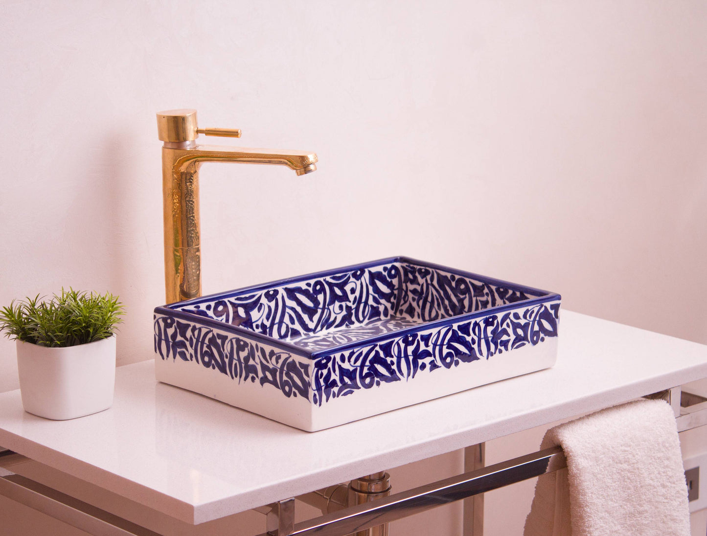 Mini Rectangular Arabeska - Navy