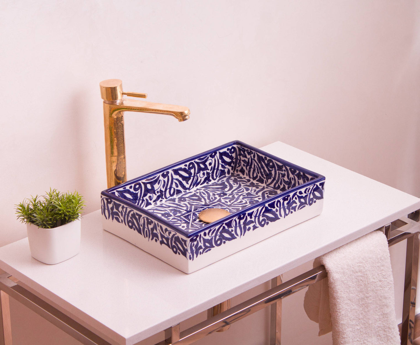 Mini Rectangular Arabeska - Navy