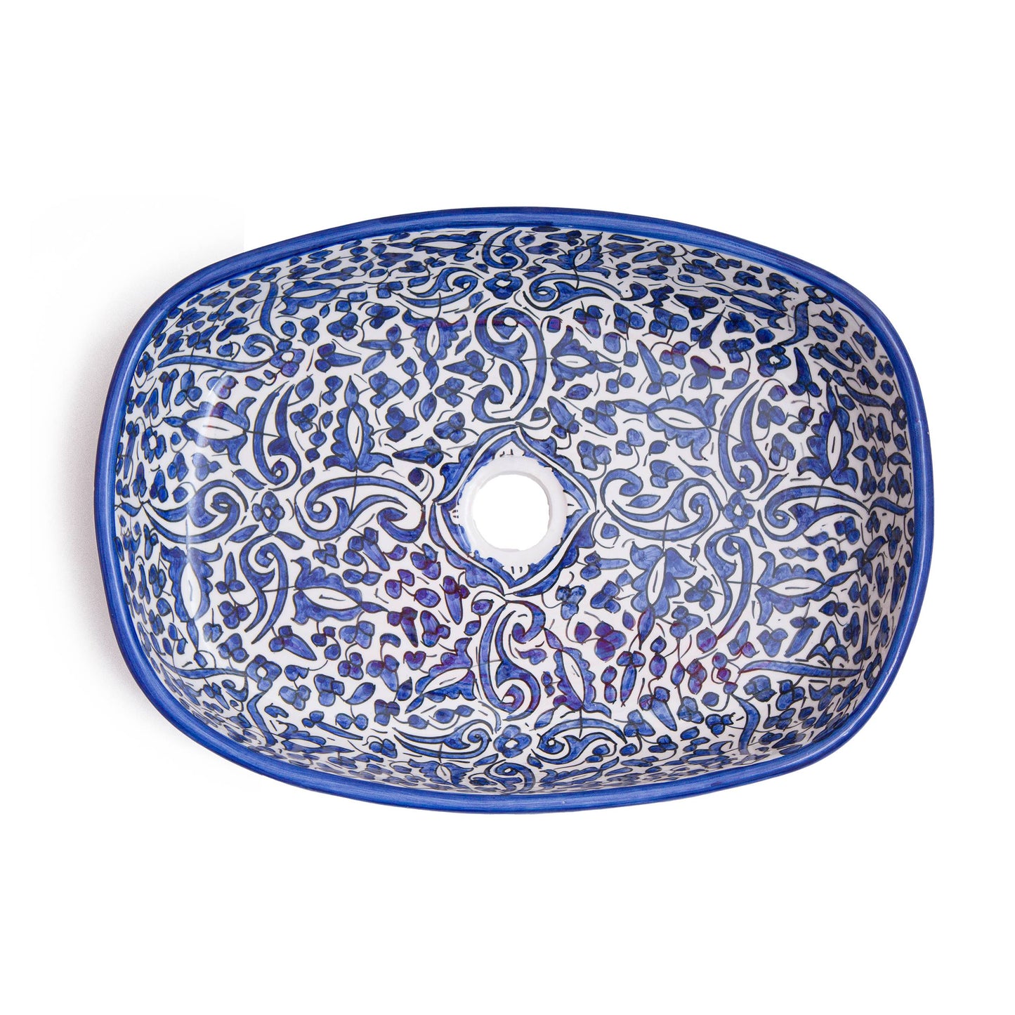 Oval Arabeska - Indigo