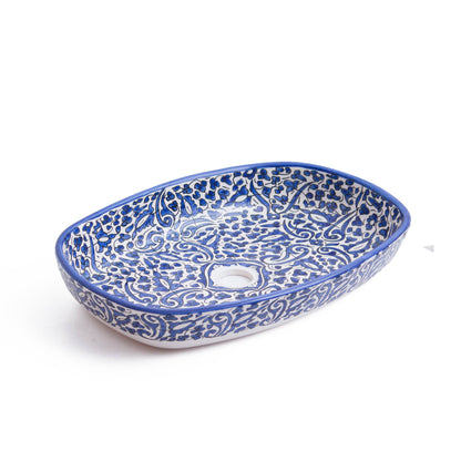 Oval Arabeska - Indigo