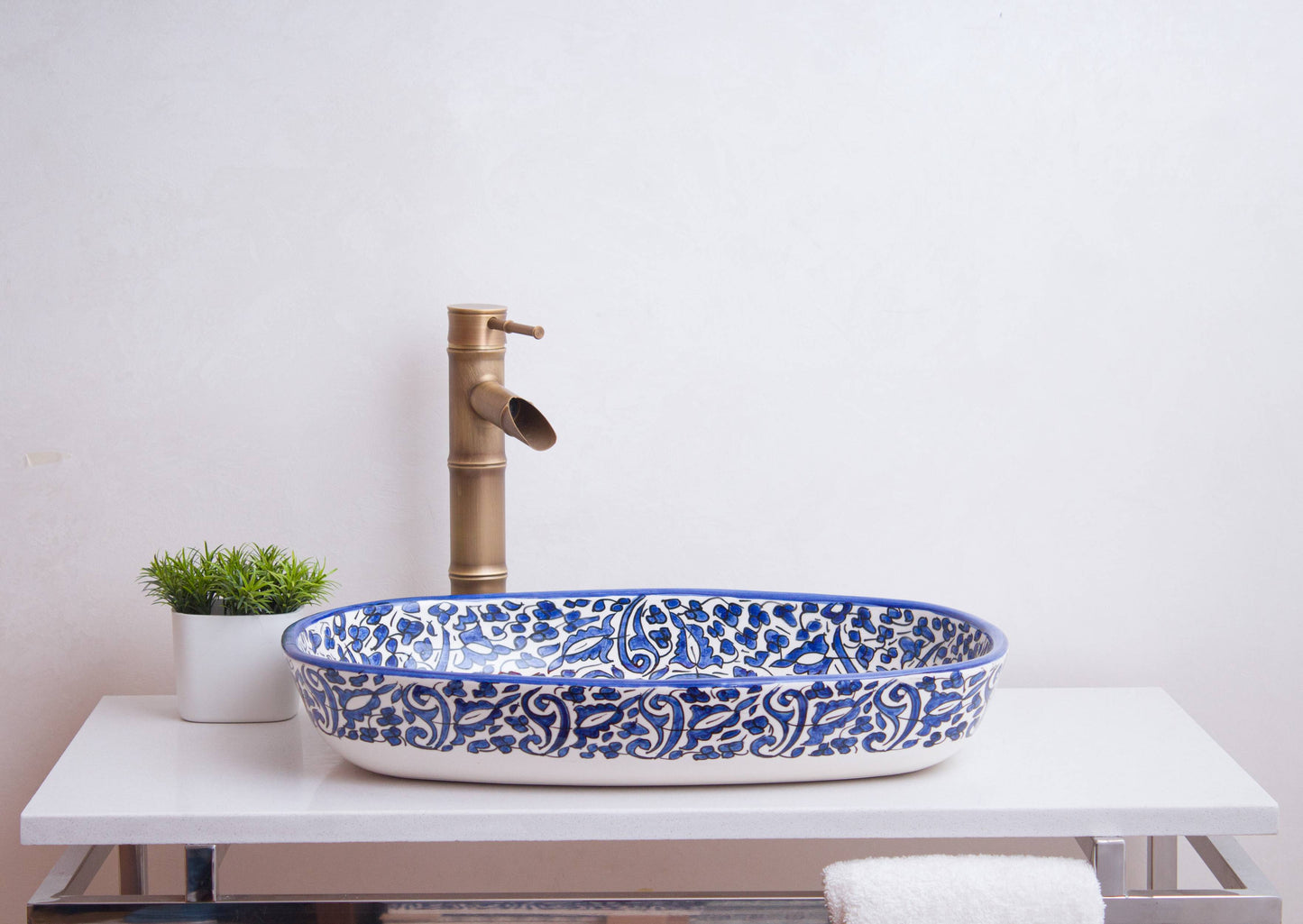 Oval Arabeska - Indigo