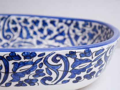Oval Arabeska - Indigo