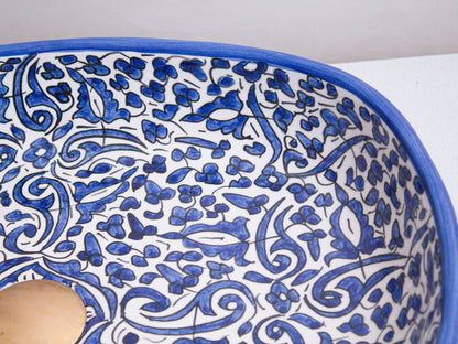 Oval Arabeska - Indigo