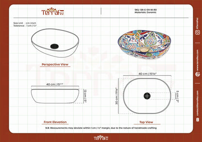 Oval Celtic Knot - Multicolor