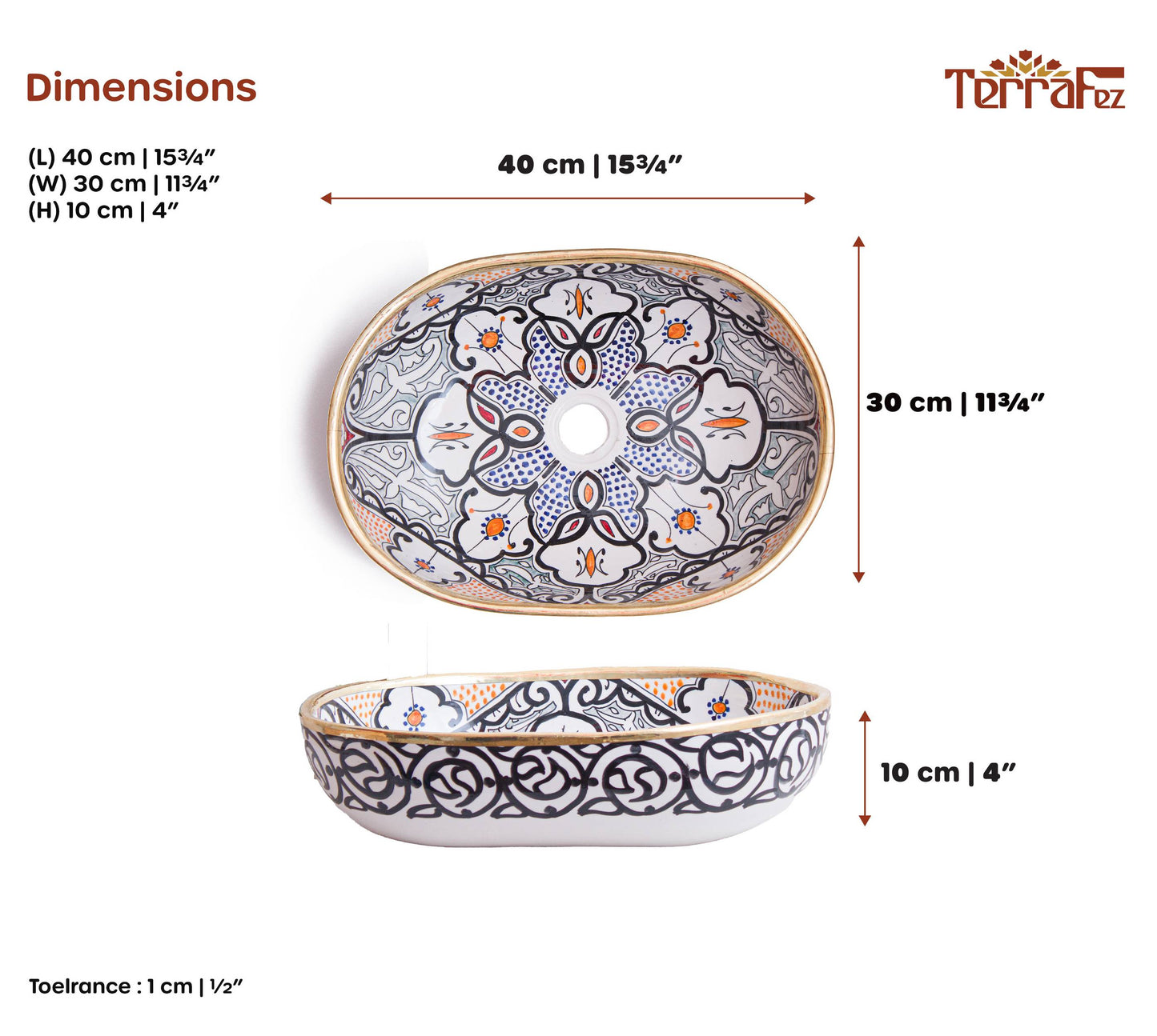 Oval Fes Codex - Charcoal