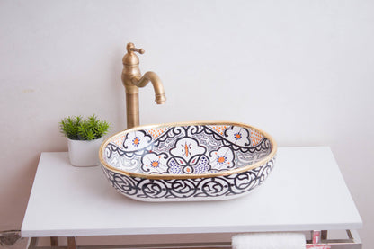 Oval Fes Codex - Charcoal