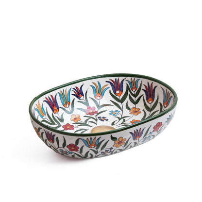 Oval Floral Chevron - Multicolor