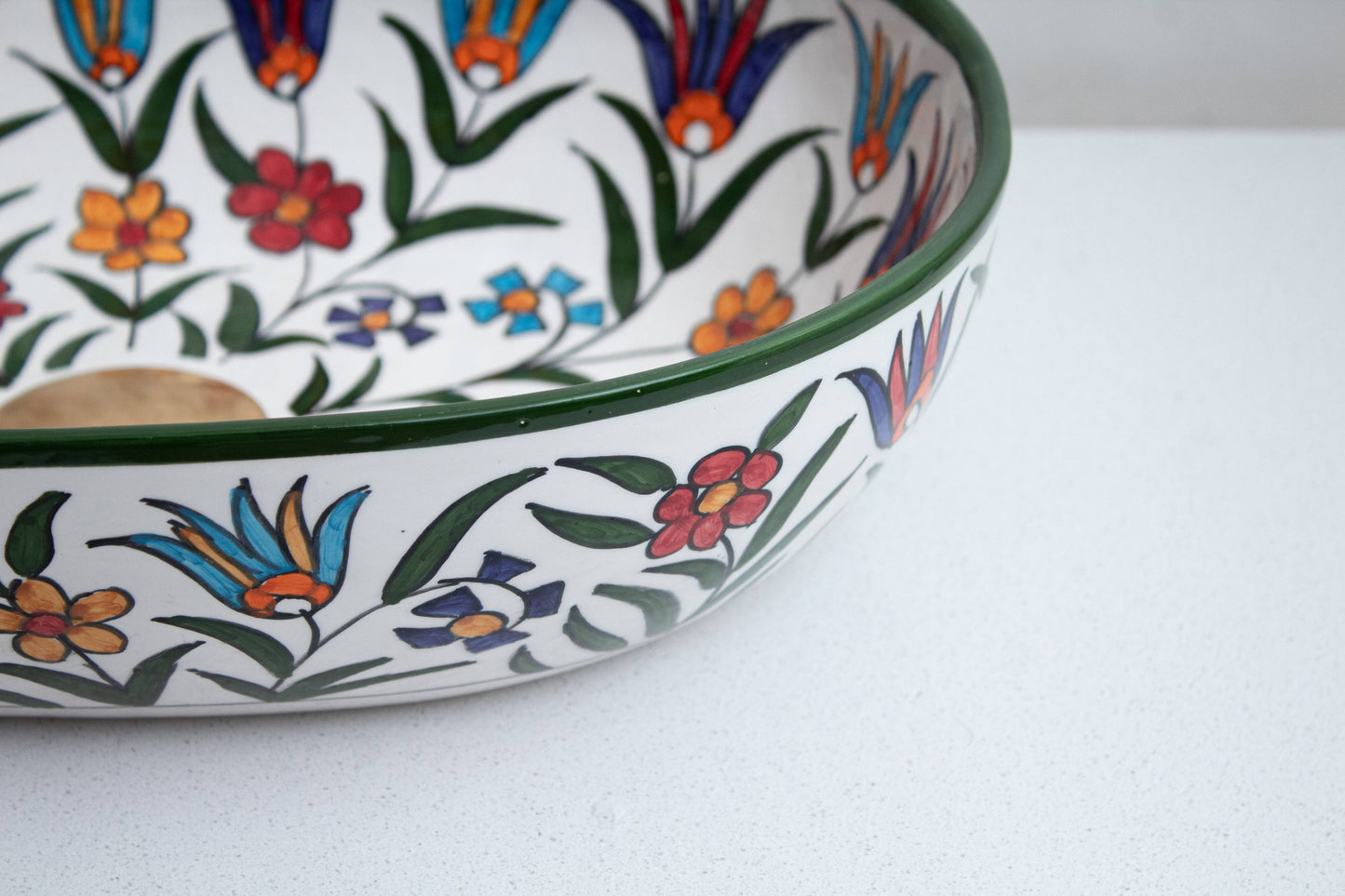 Oval Floral Chevron - Multicolor