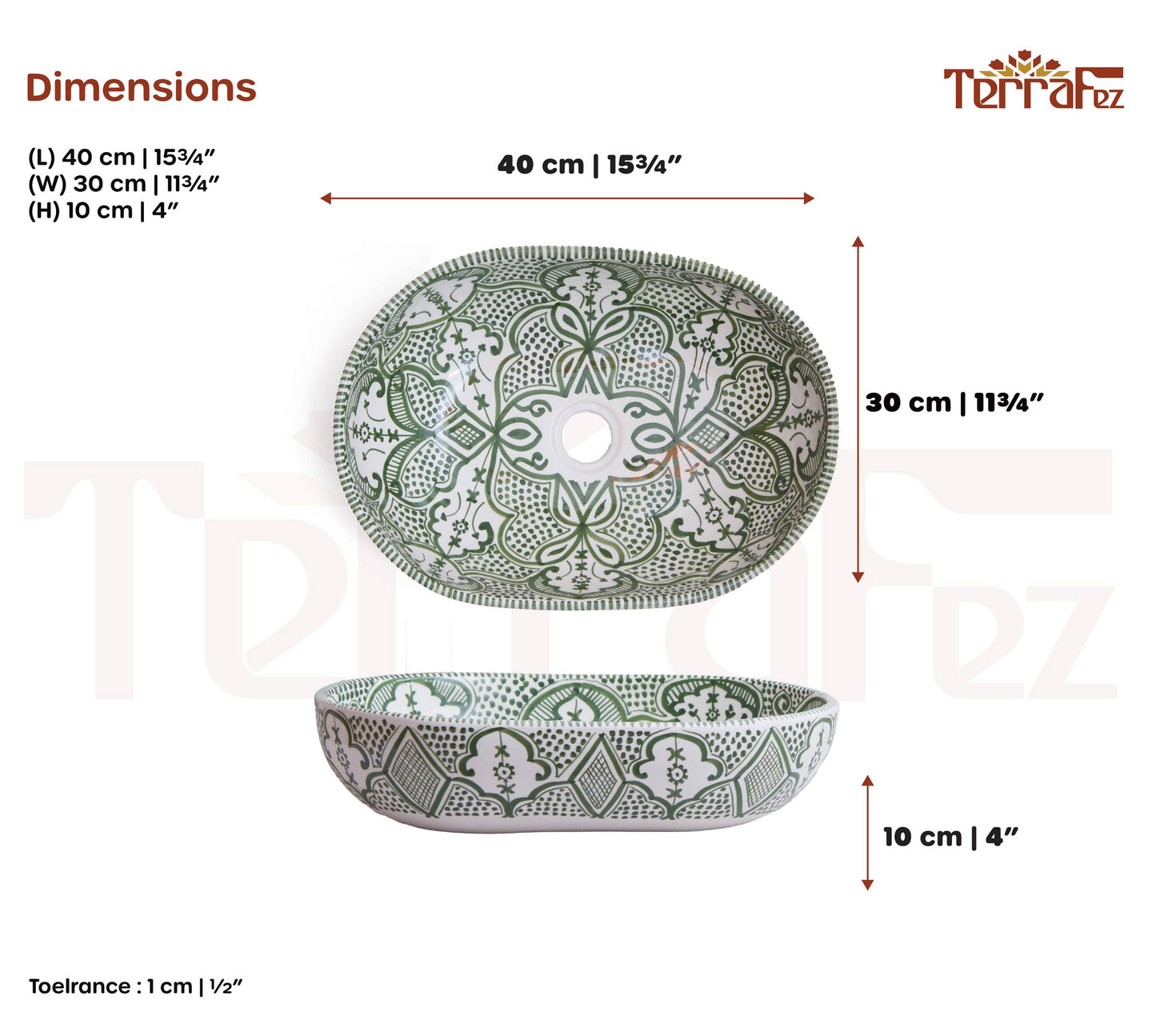 Oval Floral Lattice - Sage