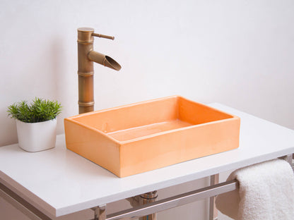 Mini Rectangular - Peach Glaze