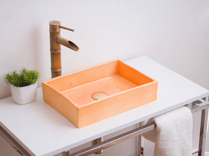 Mini Rectangular - Peach Glaze