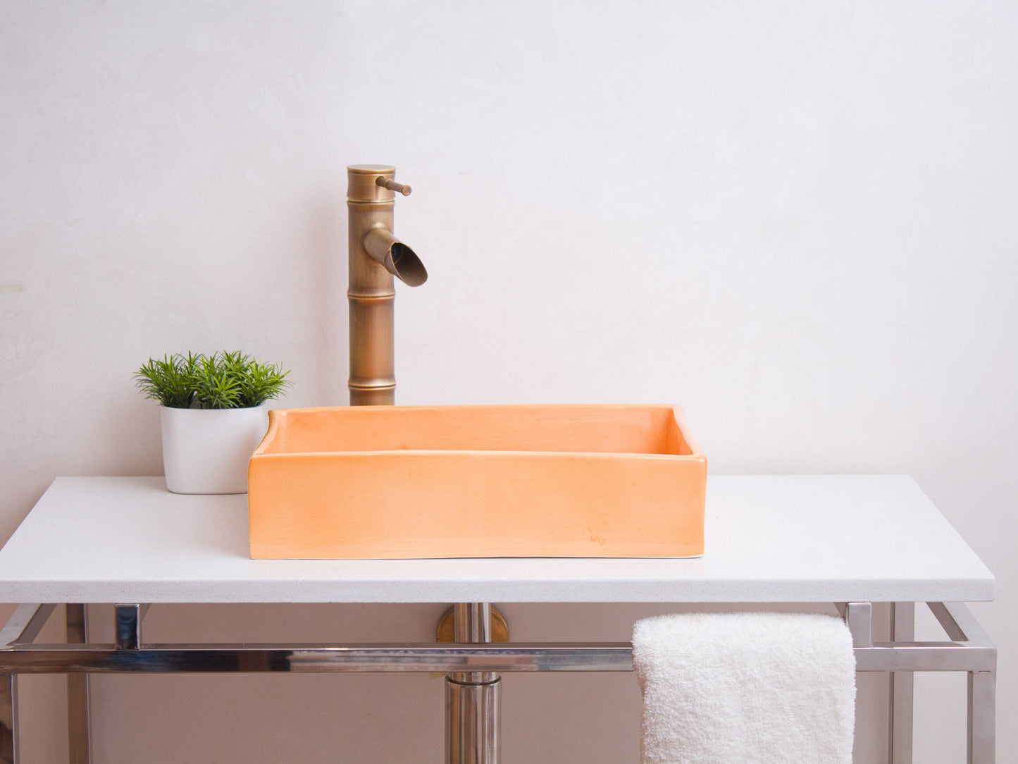 Mini Rectangular - Peach Glaze