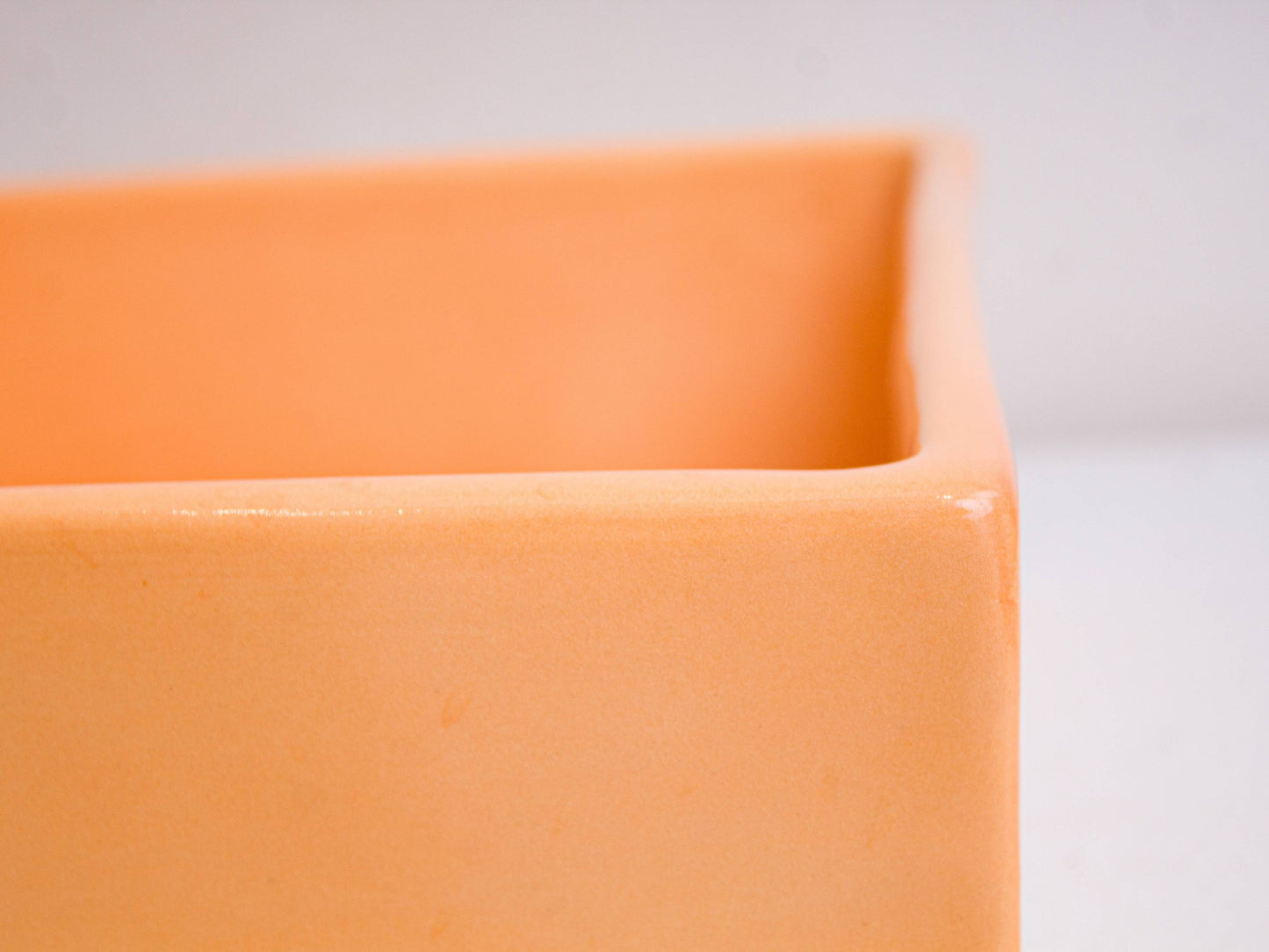 Mini Rectangular - Peach Glaze