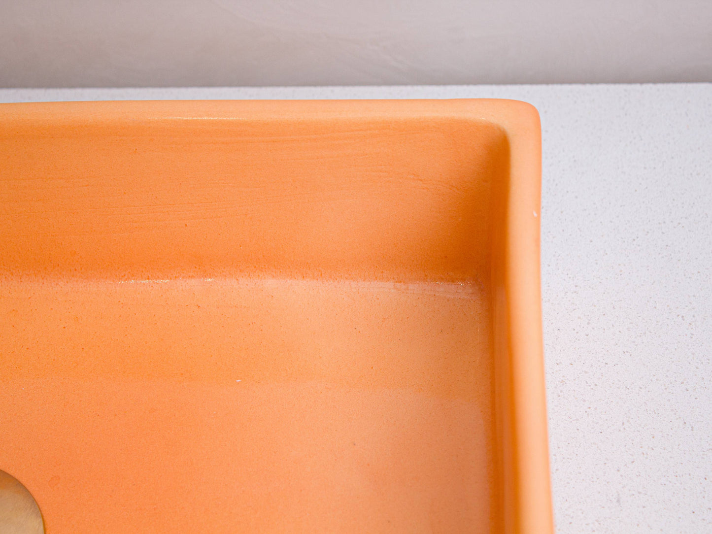 Mini Rectangular - Peach Glaze