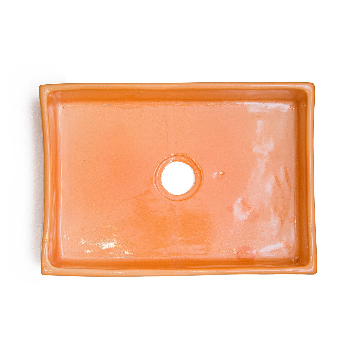 Mini Rectangular - Peach Glaze