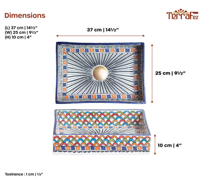Mini Rectangular - Rainbow Scales
