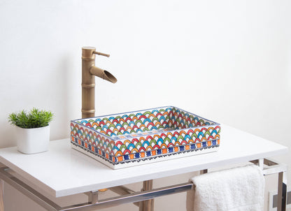 Mini Rectangular - Rainbow Scales