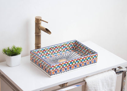 Mini Rectangular - Rainbow Scales