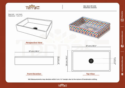 Mini Rectangular - Rainbow Scales